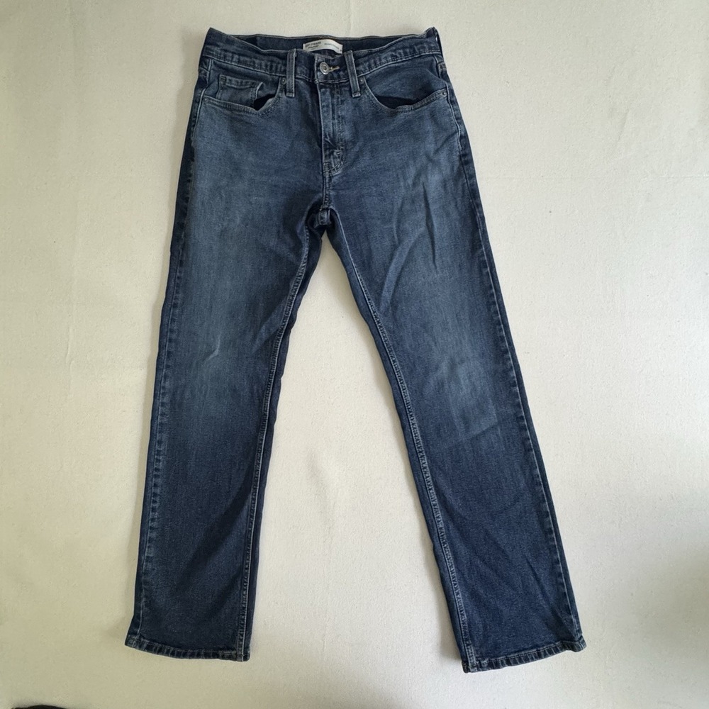 Levi's Men's 29X32 Signature Relaxed Fit Straight Leg Blue Denim 5-Pocket Jeans - Picture 11 of 11
